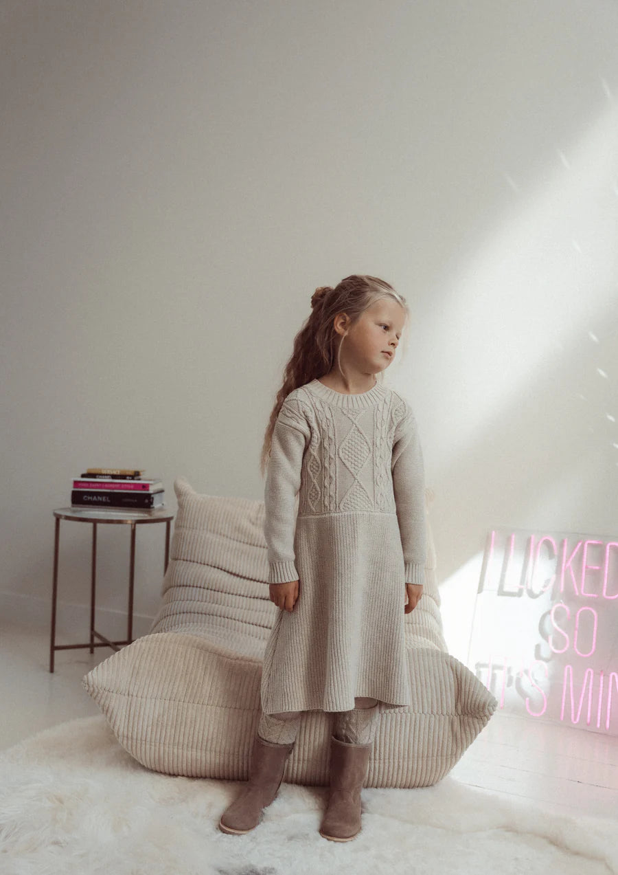 Knitted Kate dress oat