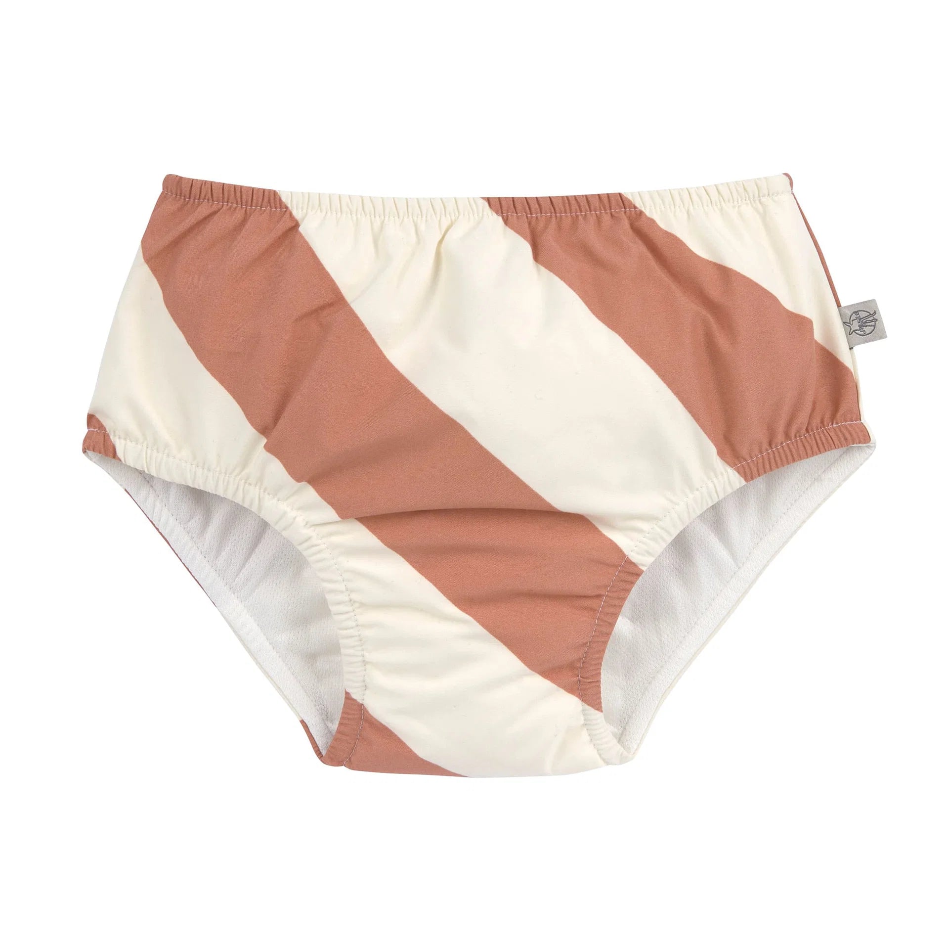 Diaper pants - stripes clay - sea salt