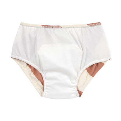 Diaper pants - stripes clay - sea salt
