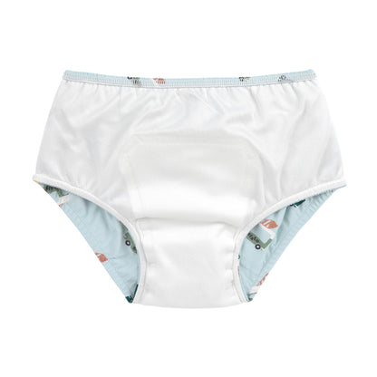 Diaper pants - ice cream truck illusion blue
