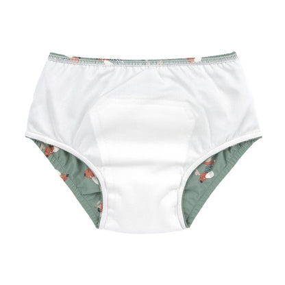 Diaper pants - scooter dog green
