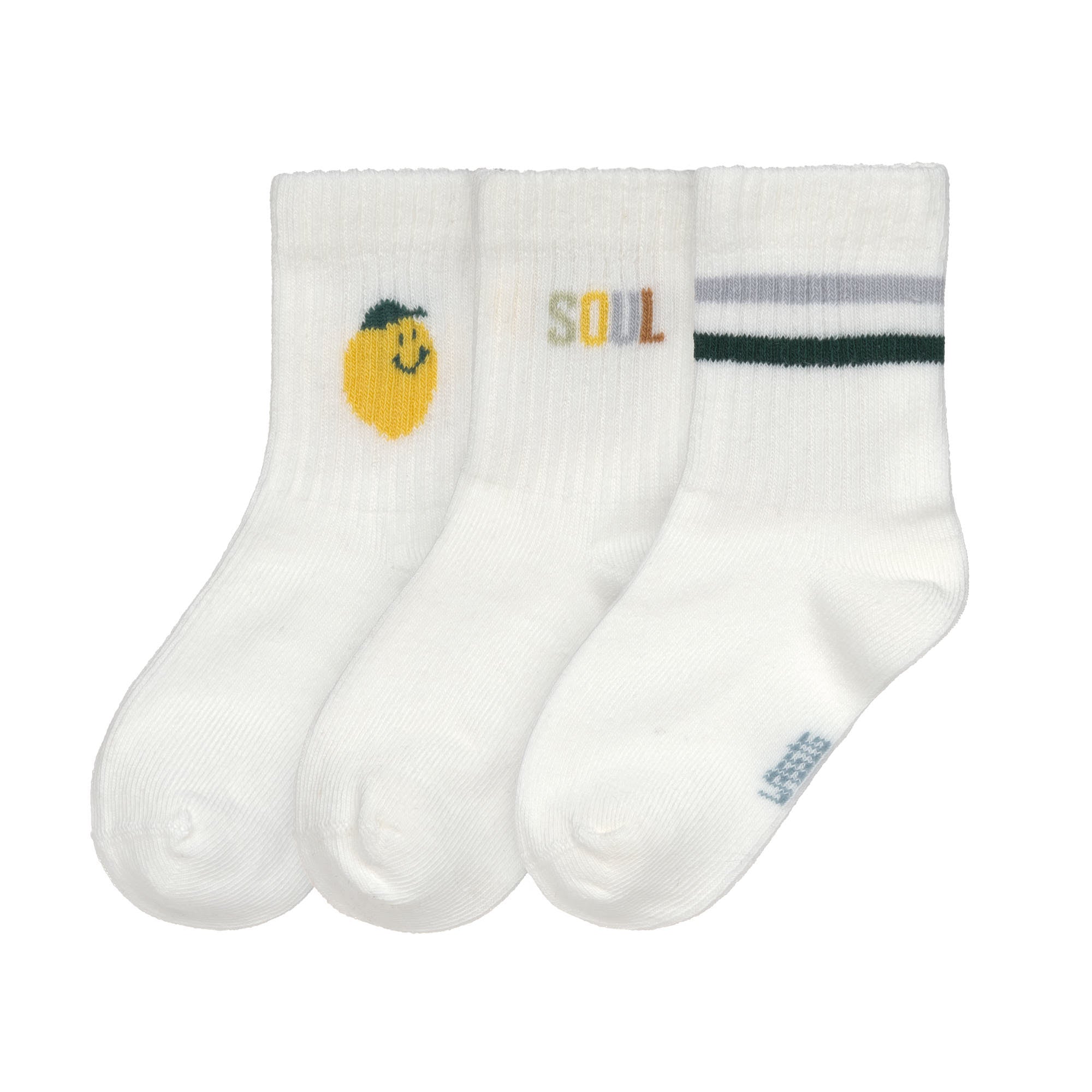 Tennis Socks Kids (3 pcs) - Little Gang, Lemon