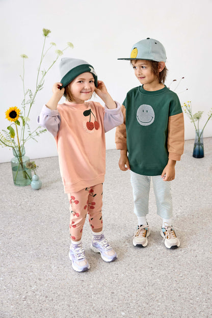 Tennis Socks Kids (3 pcs) - Little Gang, peach pastel lilac