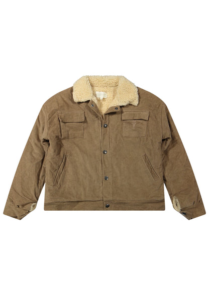 Raf ribbed jacket | Brown rib B2B