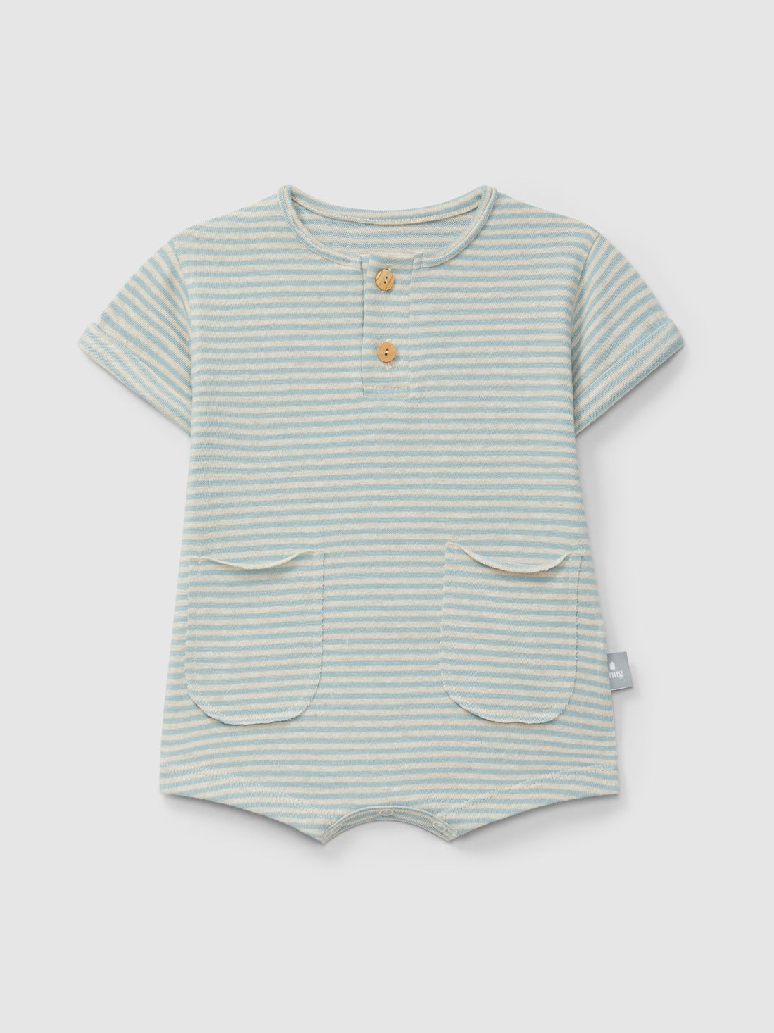 Organic romper - stripes