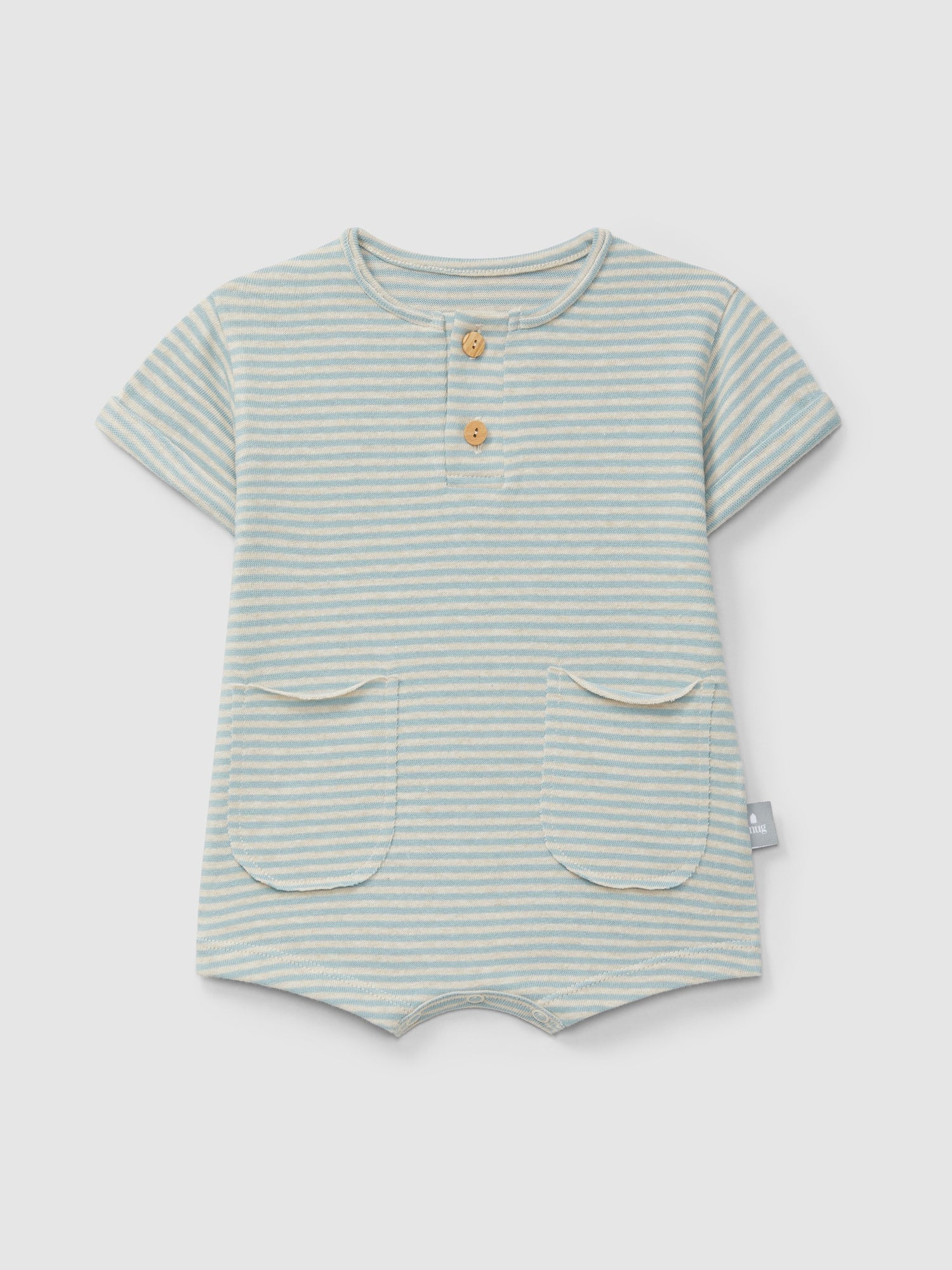 Organic romper - stripes