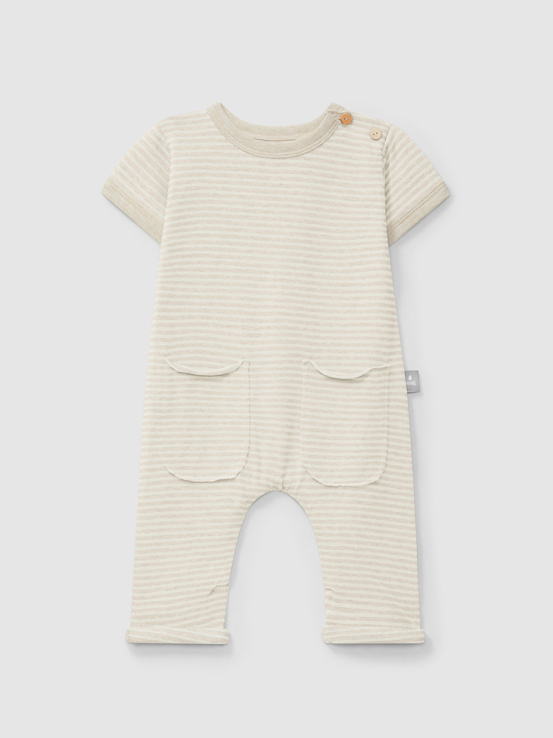 Cotton striped jumpsuit