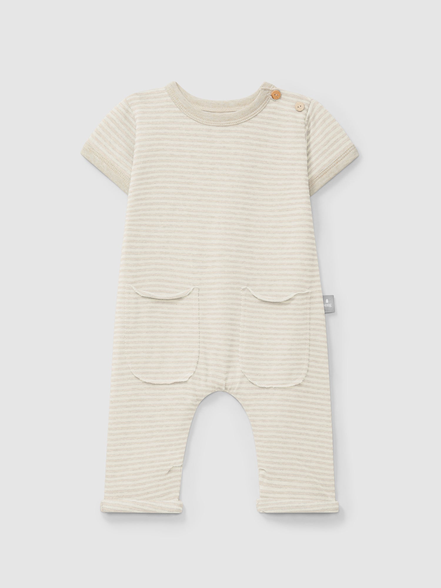Cotton striped jumpsuit