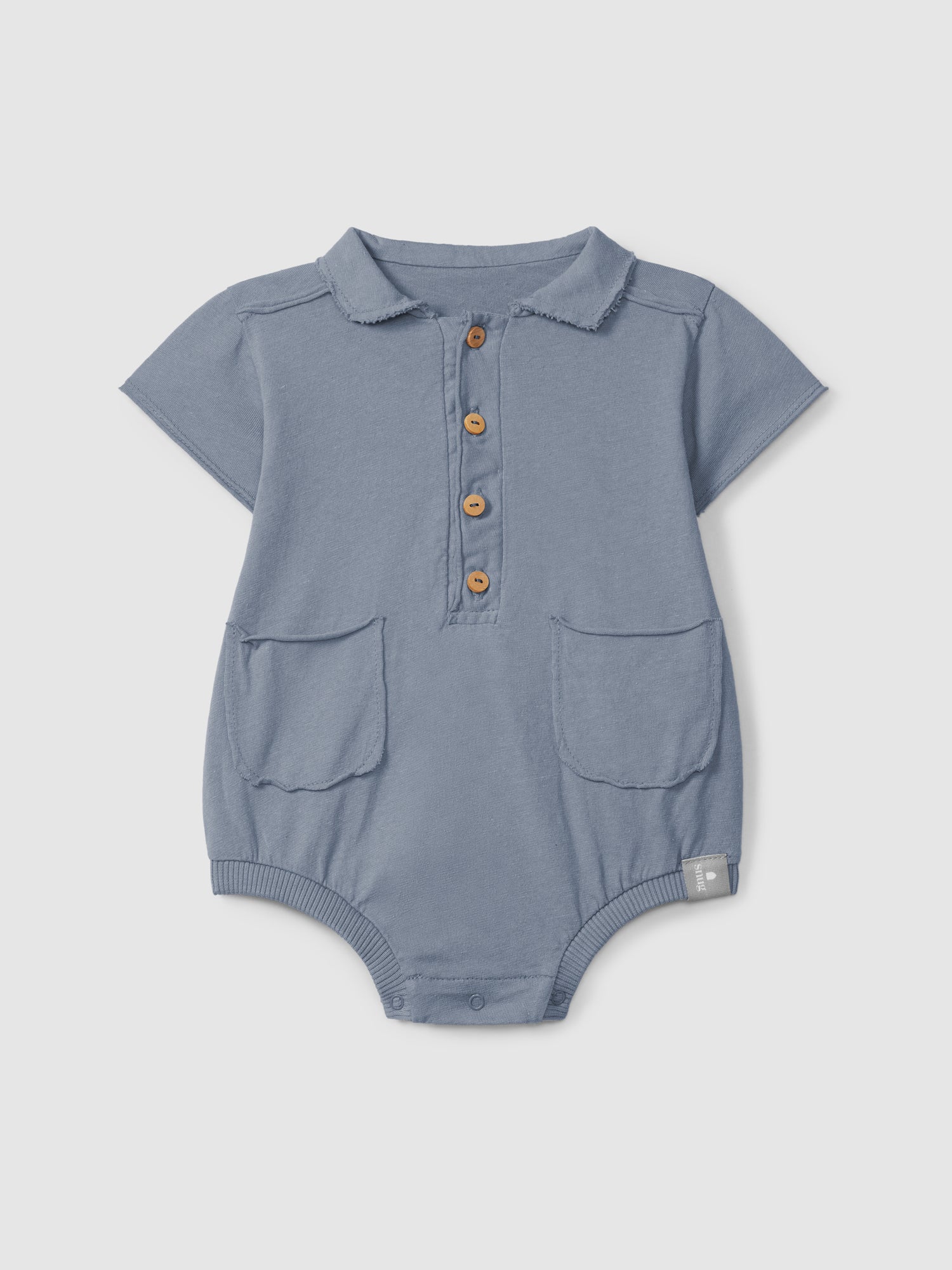Short jersey romper Indigo LAATSTE 6M