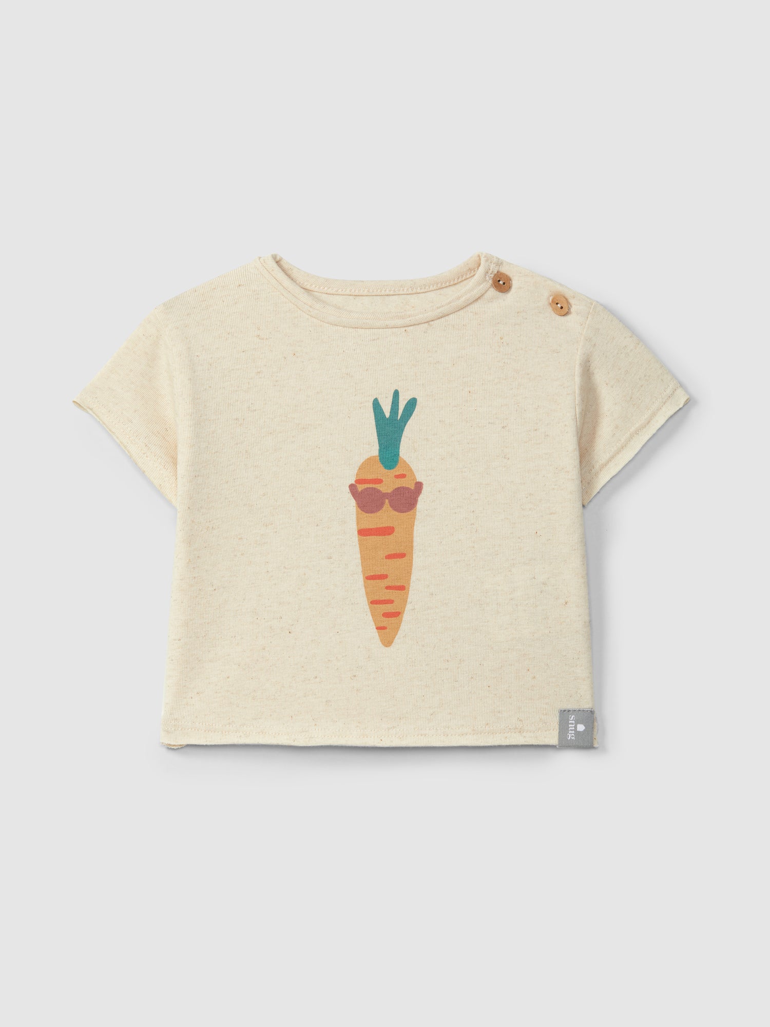 T-shirt met coole wortelprint