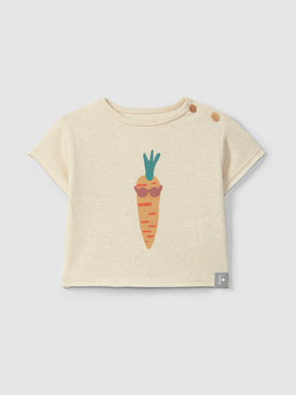 T-shirt met coole wortelprint