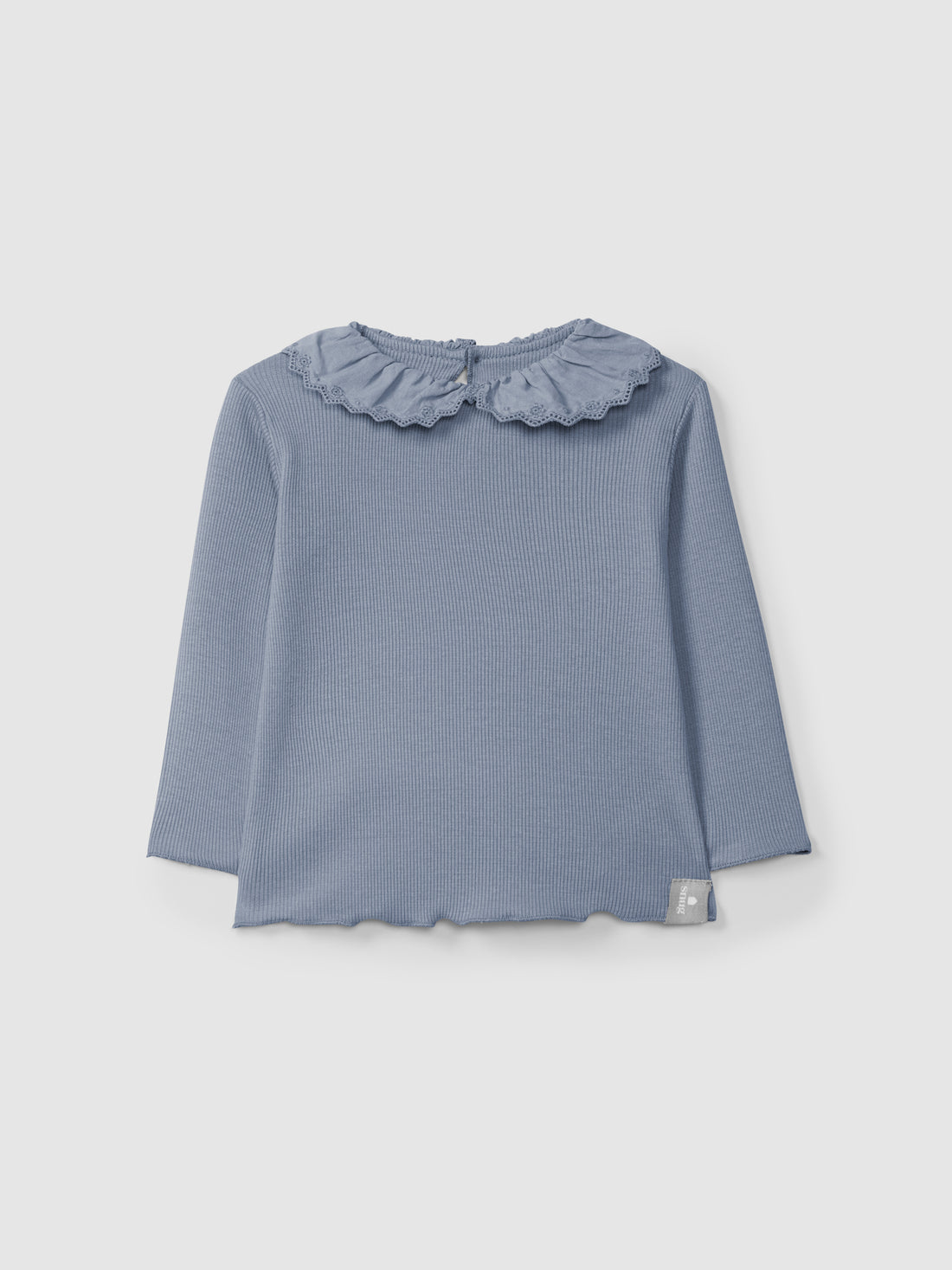 Ribbed jersey met lange mouwen indigo