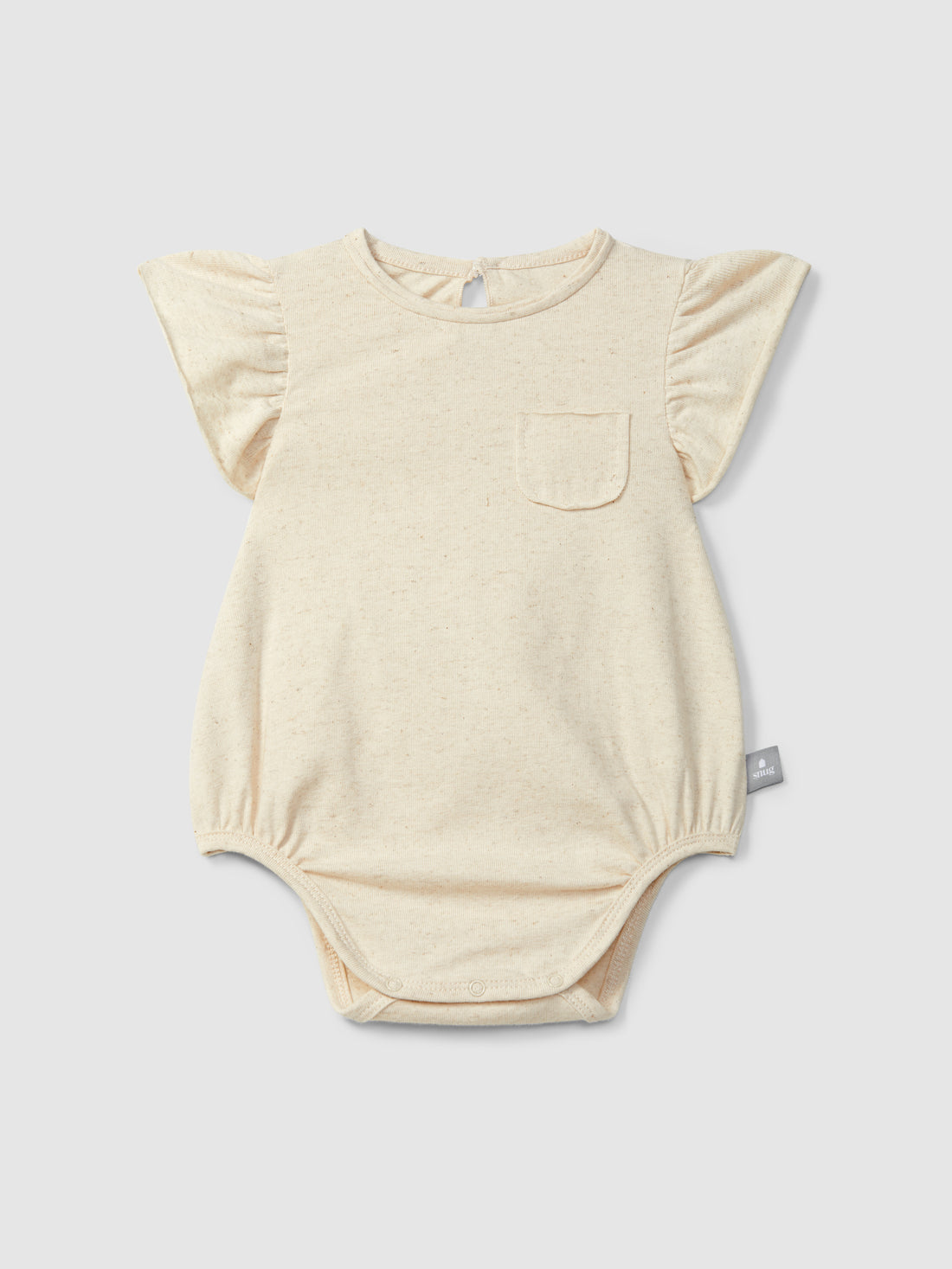 Bodysuit met rufflemouwen