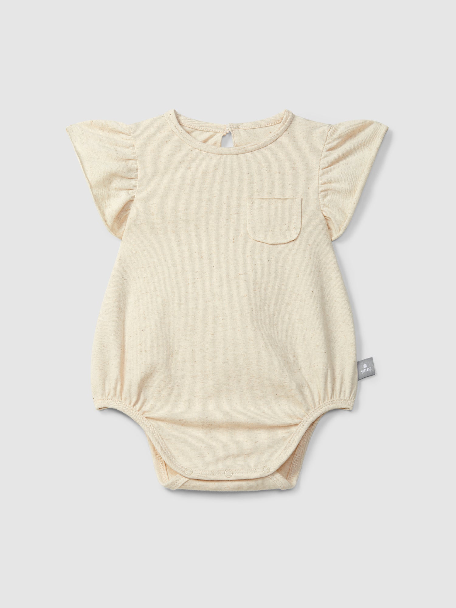 Bodysuit met rufflemouwen