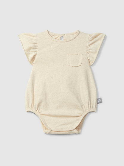 Bodysuit met rufflemouwen