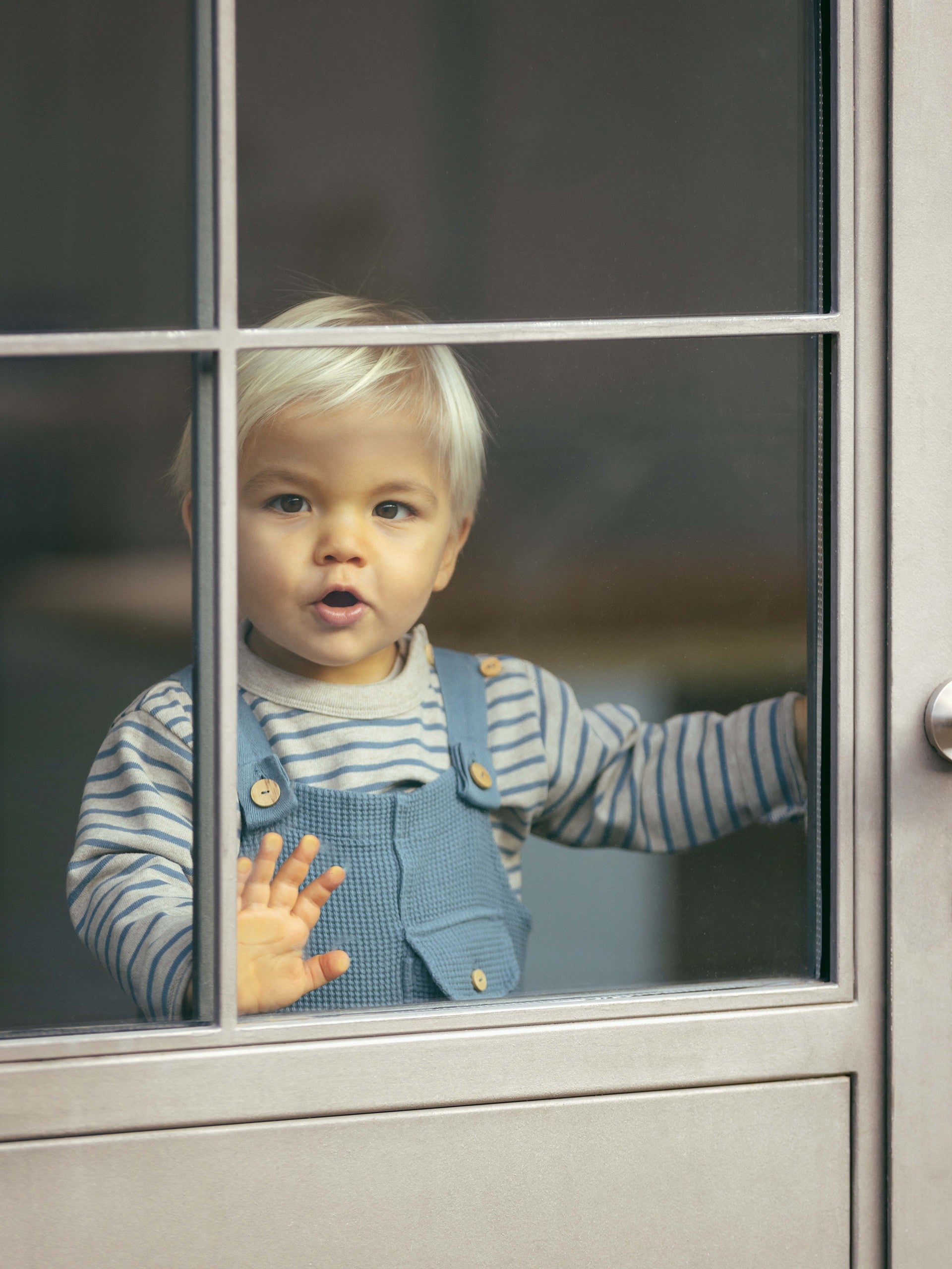 SNUG - Tshirt met lange mouwen - Gestreept blauw