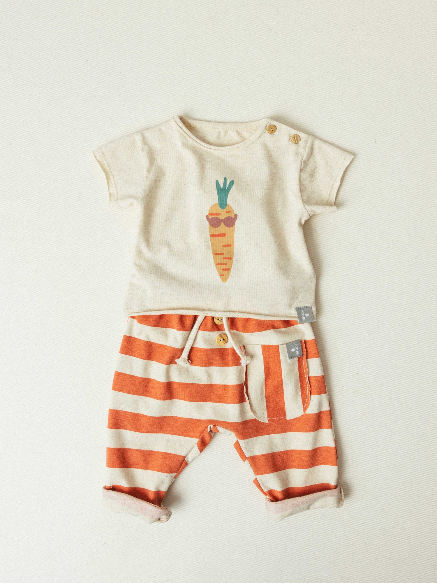T-shirt met coole wortelprint