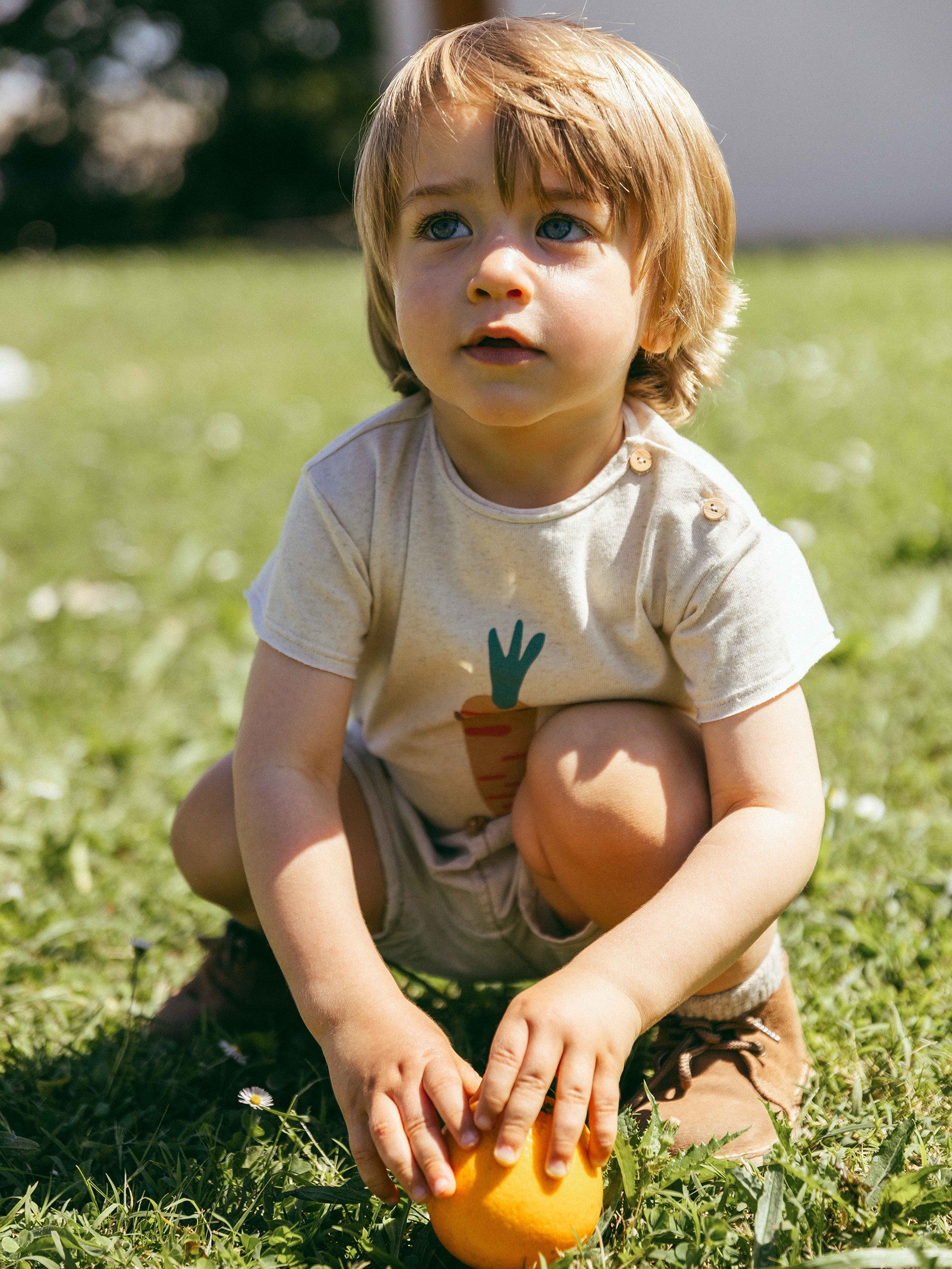 T-shirt met coole wortelprint