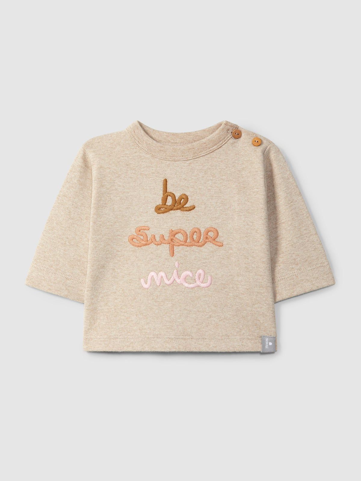 Longsleeve - ‘be super nice’ - roze