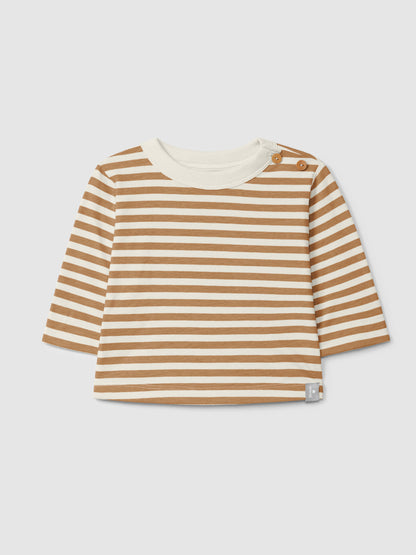 Longsleeve stripe - bruin