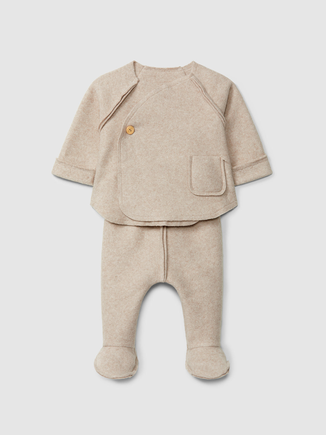 Two-piece set in organic cotton fleece