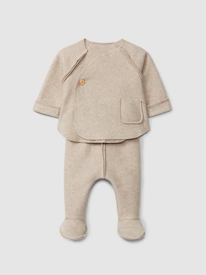 Two-piece set in organic cotton fleece