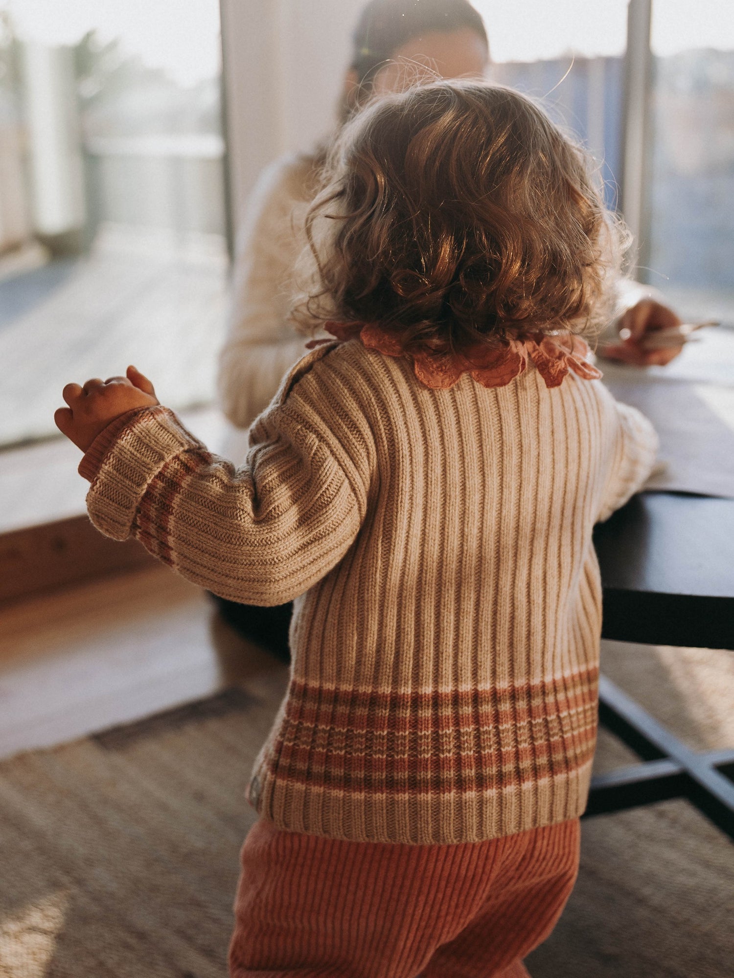 Knitted sweater - roze