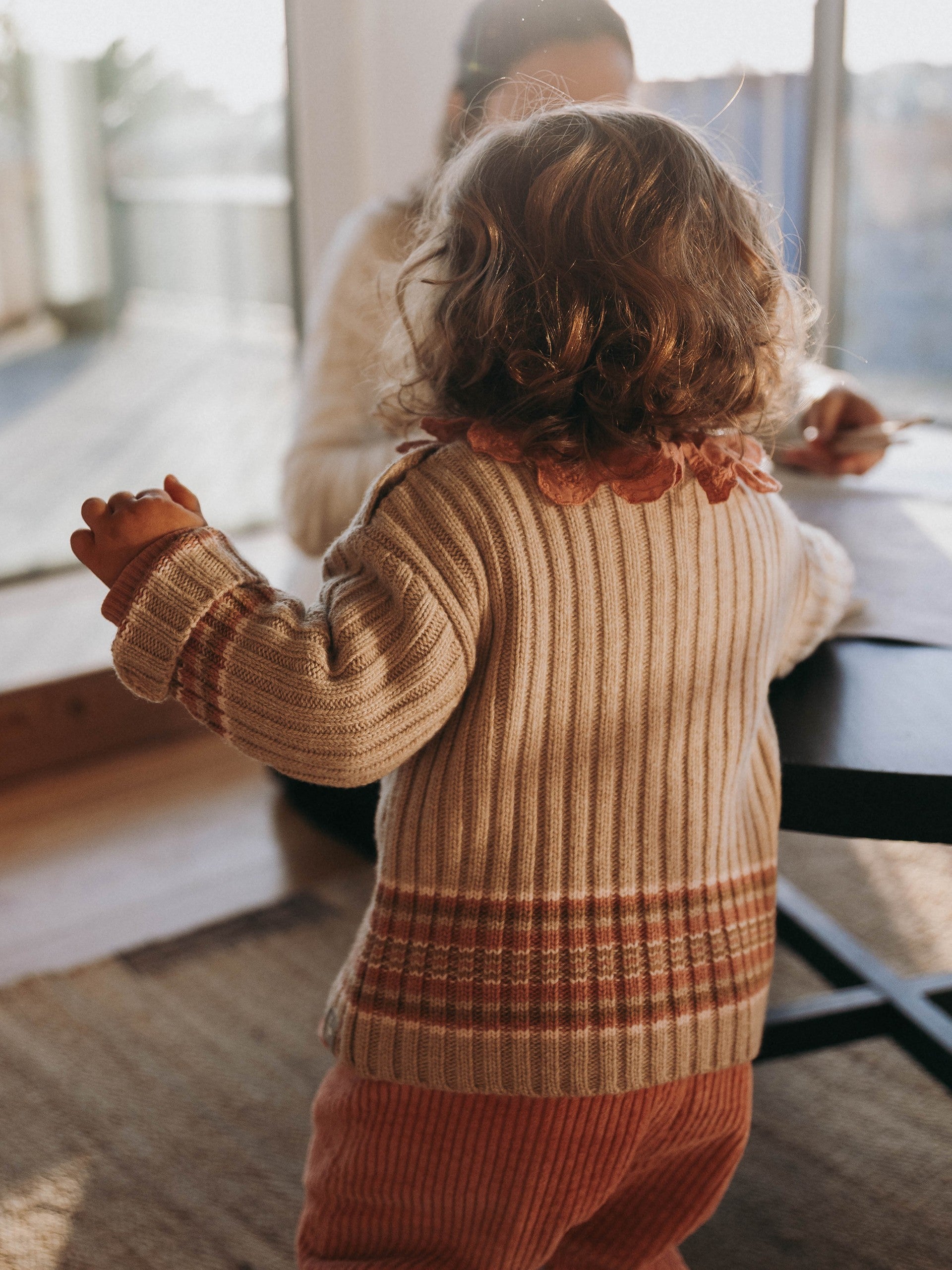 Knitted sweater - roze