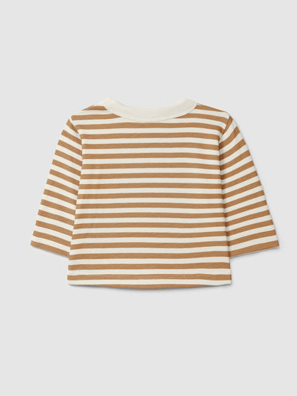 Longsleeve stripe - bruin