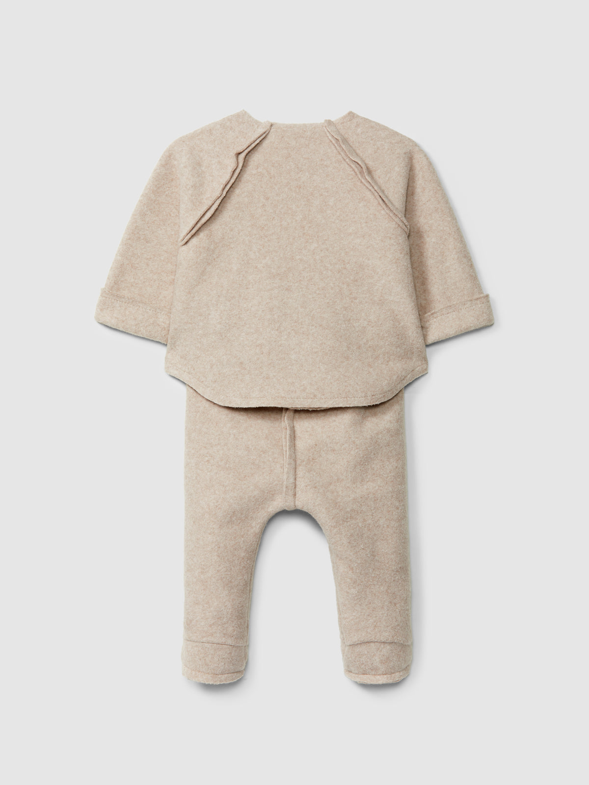 Two-piece set in organic cotton fleece