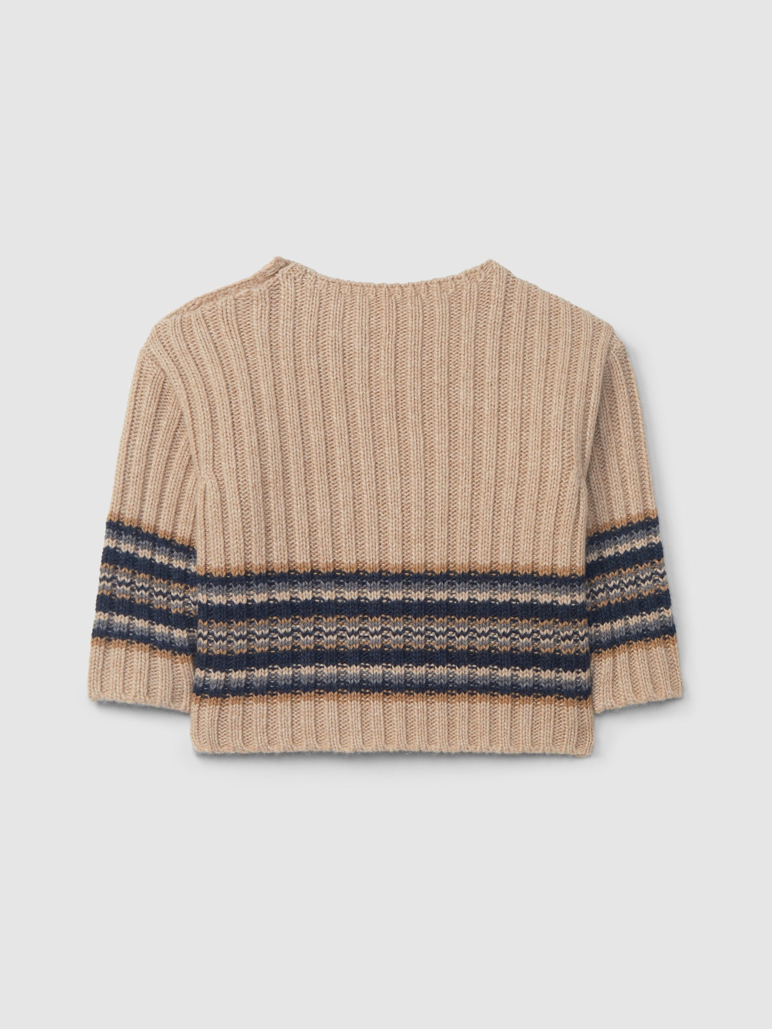 Knitted sweater - blauw