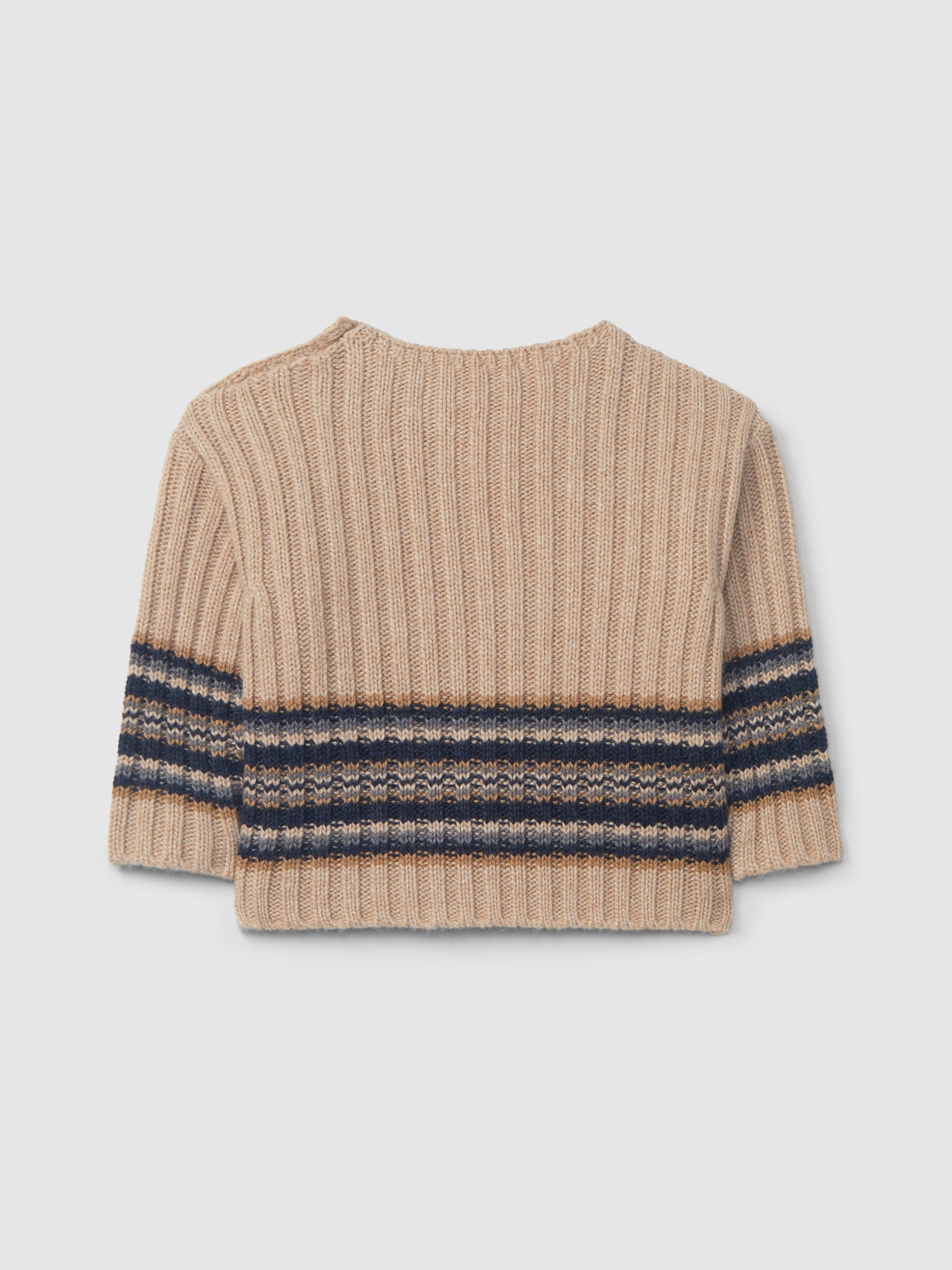 Knitted sweater - blauw