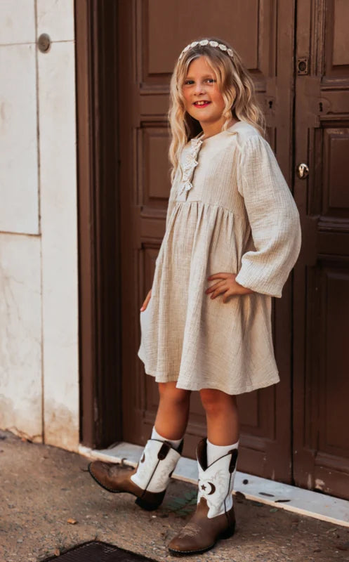 DRESS SKYE NATURAL MELANGE