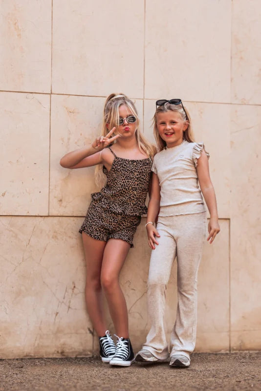 RUFFLE SHORTS LILO LEOPARD