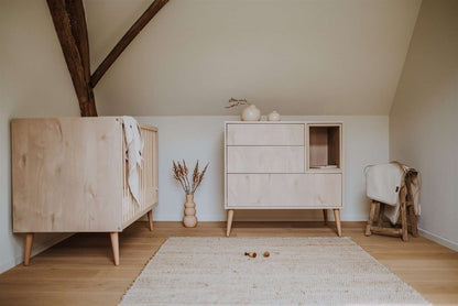 Quax - Cocoon Bed 120*60 Cm - Natural Oak