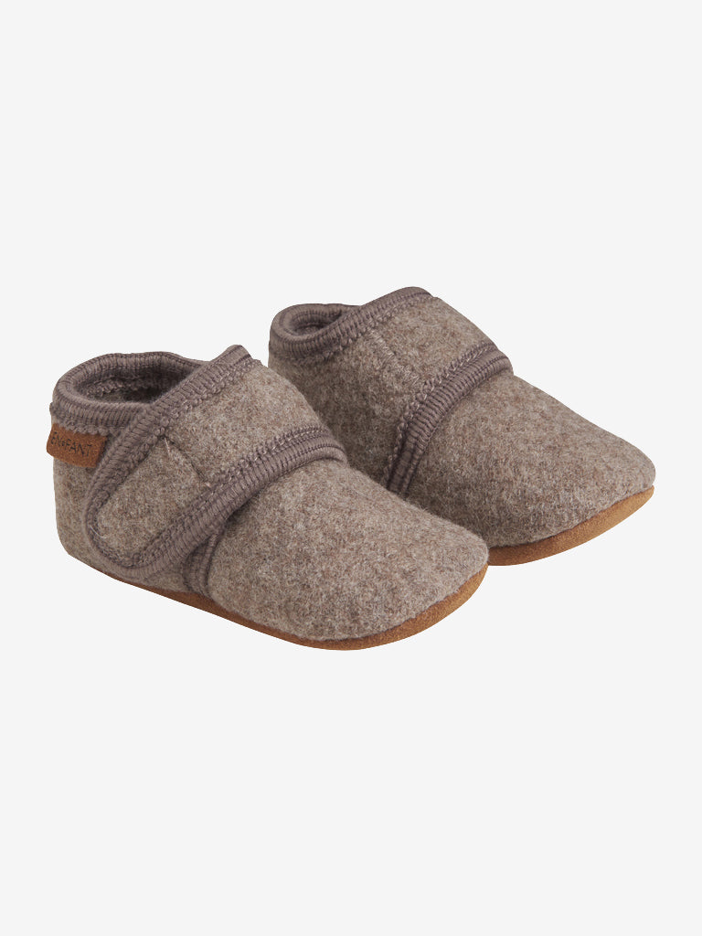 En Fant - Baby Wool slippers walnut