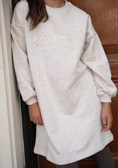 Cozy club dress | Oat
