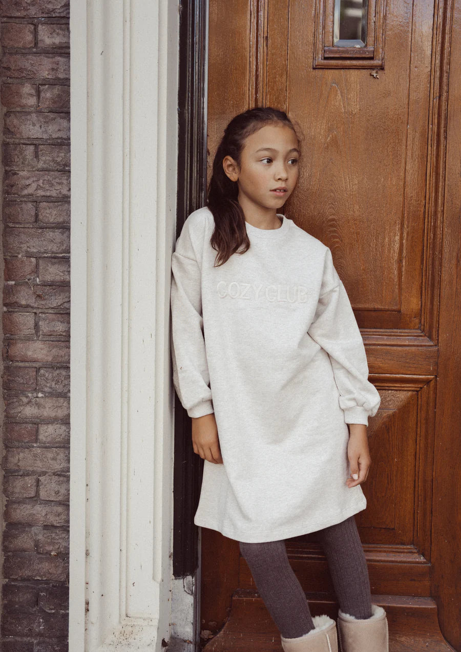 Cozy club dress | Oat