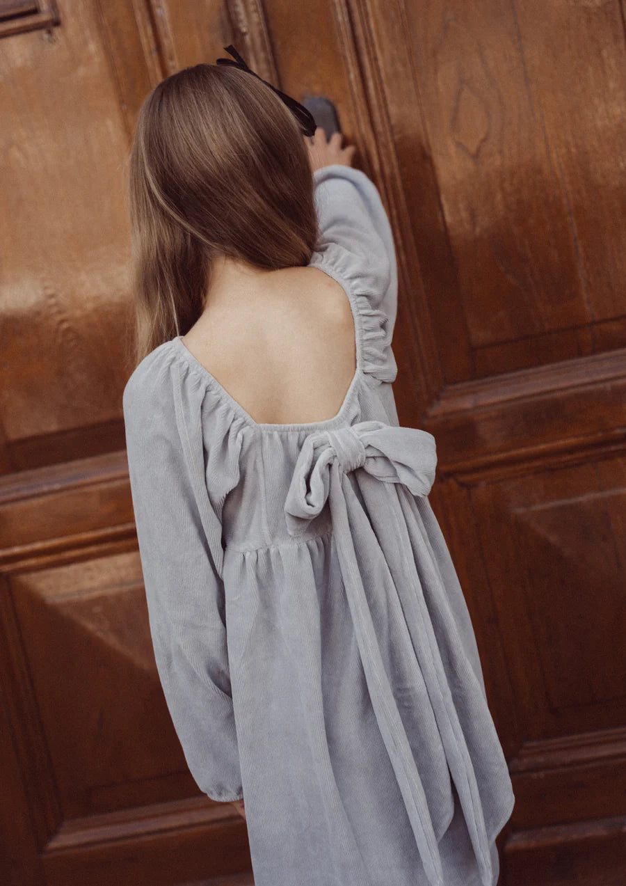 Bowy dress | Grey