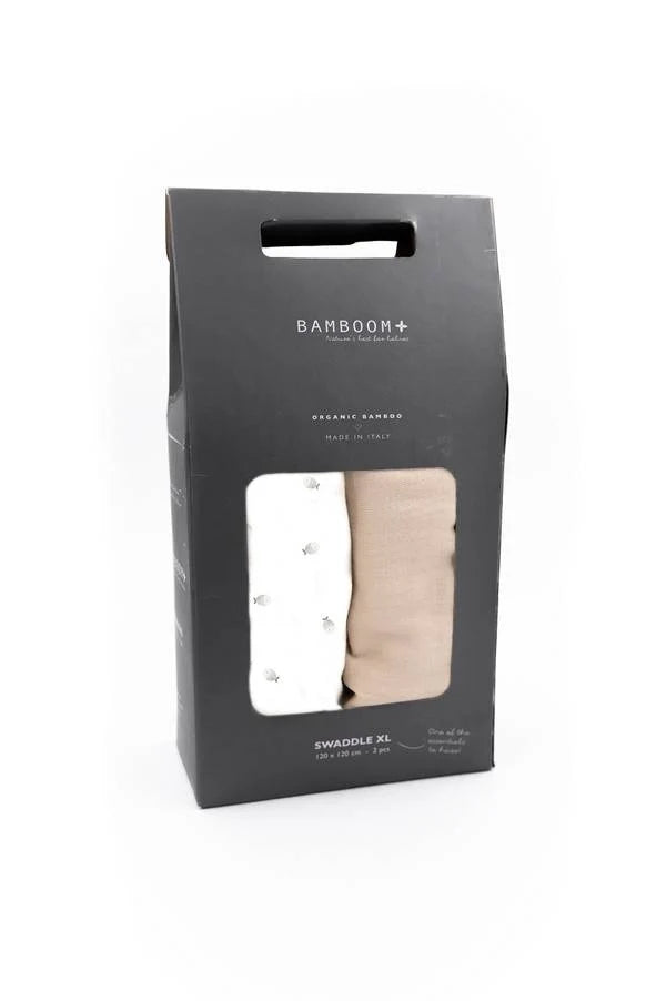 Swaddle Mousseline XL meermalig 120x120cm 2-Pack - VISSEN