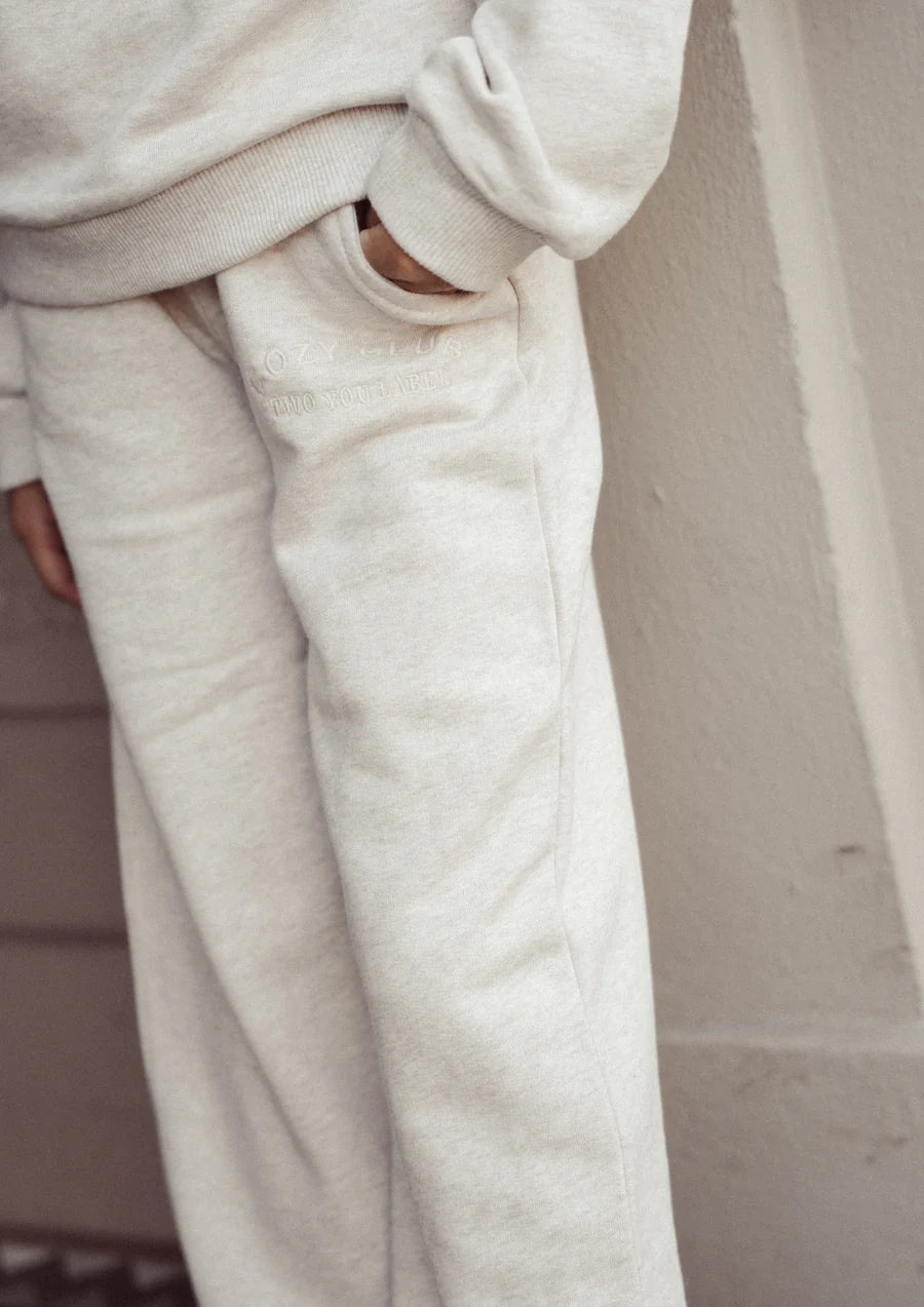 Cozy club pants straight | Oat