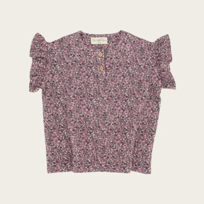 SHIRT LUNA FLOWERS MAUVE