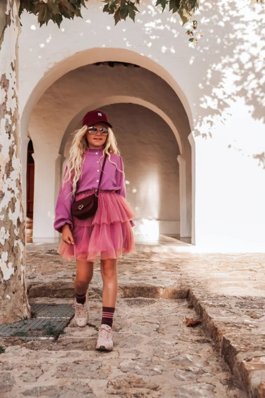 TULLE SKIRT CIARA OLD PINK