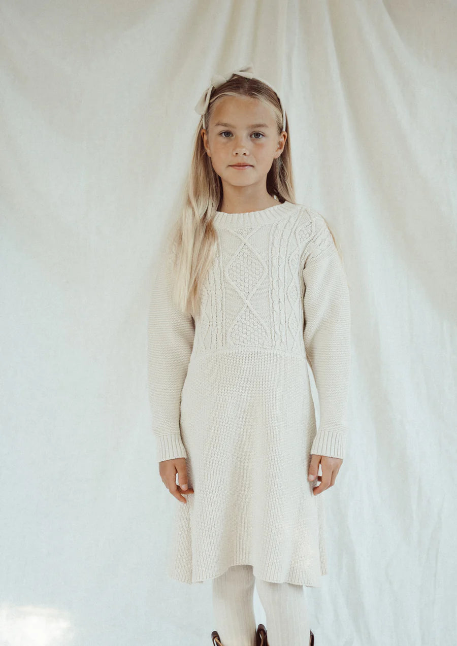 Knitted Kate dress beach