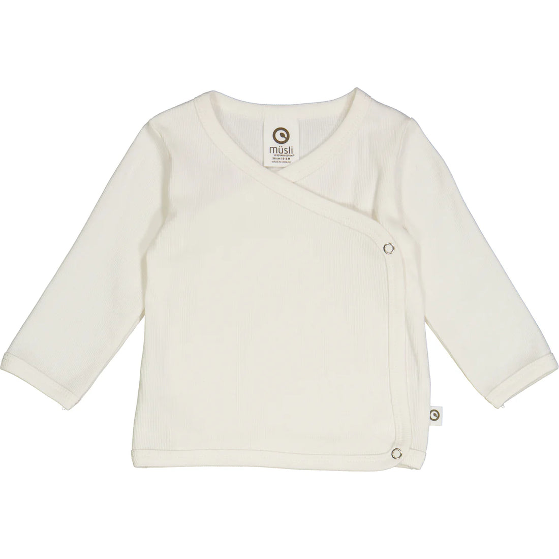 RIB cardigan with cross closure - Cream