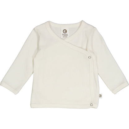RIB cardigan with cross closure - Cream