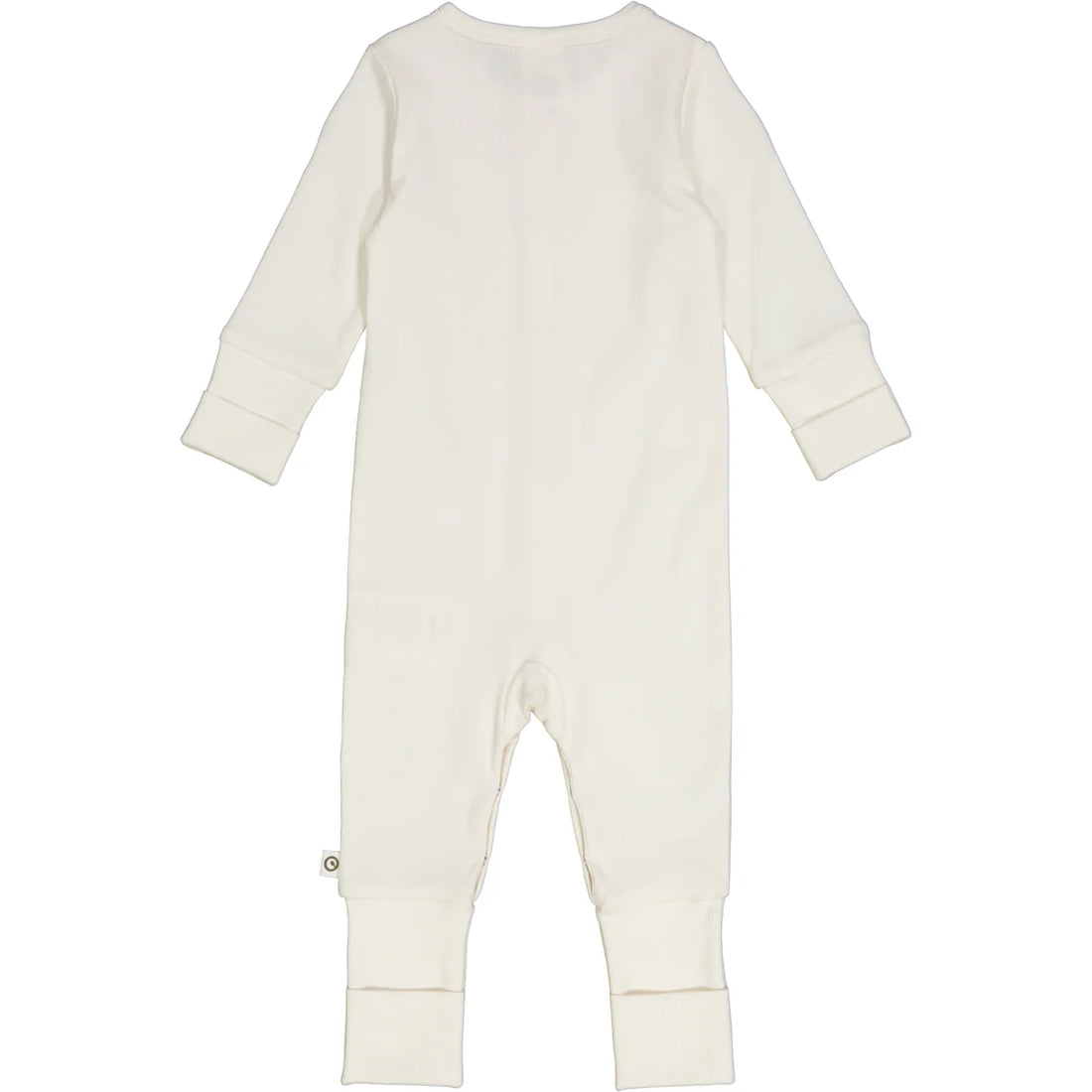 RIB bodysuit with feet - Cream
