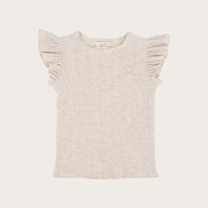 SHIRT BENTHE RIB BEIGE MELANGE