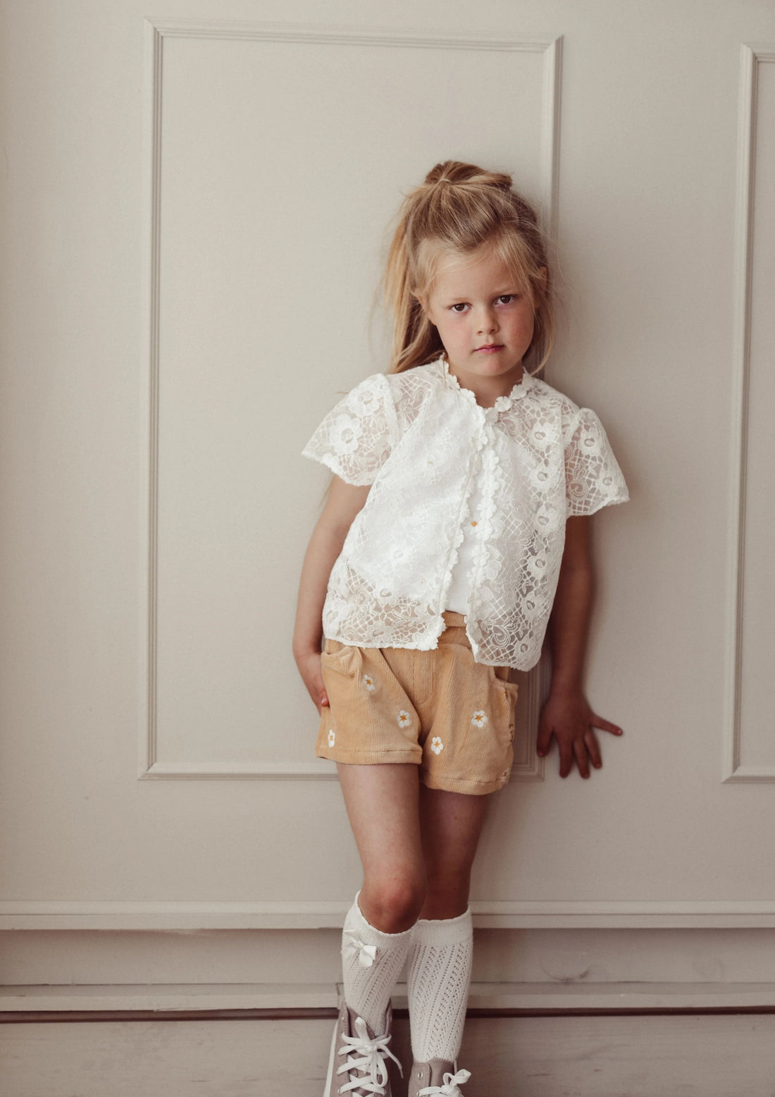 Two you label - Lace Cardigan/ Off white
