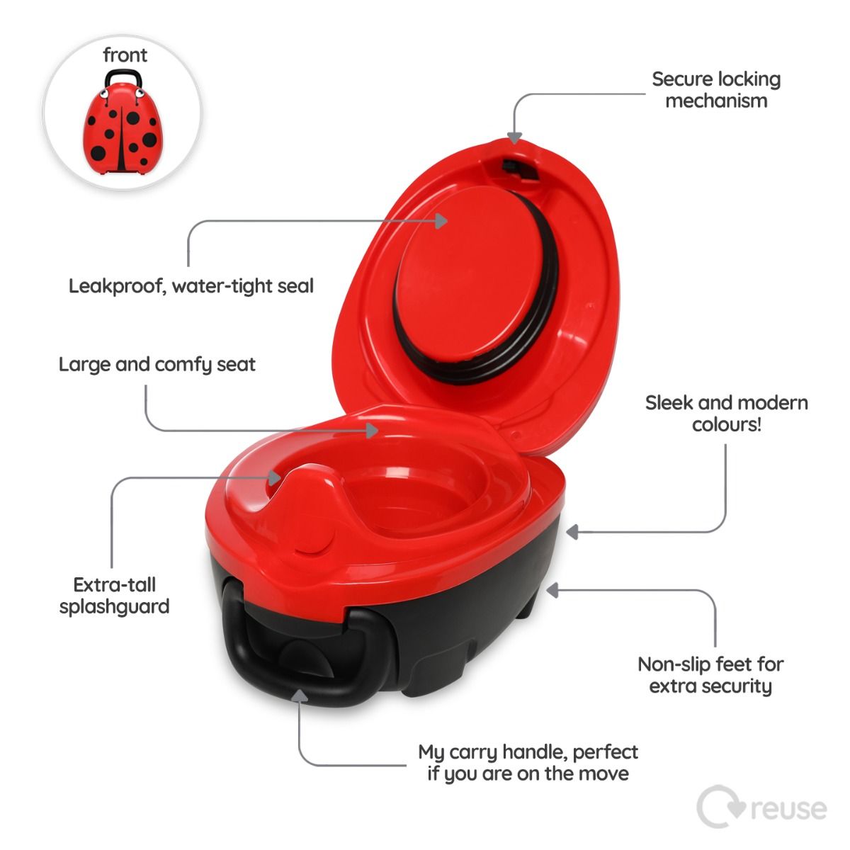 My Carry Potty Ladybug